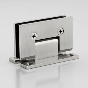 Wall to Glass Shower Door Hinge "H Plate" 2 pack
