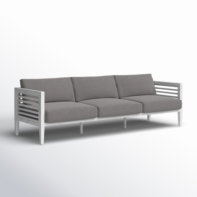 Canapé de patio avec coussins Torland, Tissage uni ardoise coulée Sunbrella®