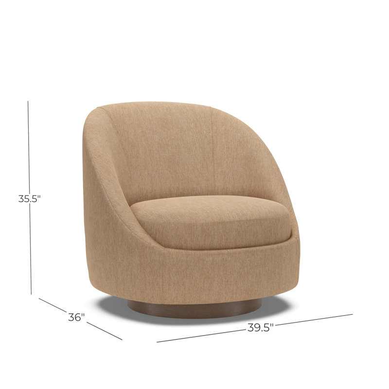 Chaise pivotante Genevieve, 2713-16, Noyer