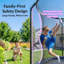 Trampoline mauve 12 pieds Acwarm Home 2026 - 1500 lb, Astm, avec ensemble de basketball léger à DEL, filet, échelle et coussin-127663361