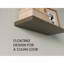 Tablettes flottantes, olive, 2 tablettes, H 1,50 po-126747194