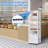 8.4 Cu.ft Commercial Refrigerated Display Case, Glass Door Beverage Cooler - Adjustable Shelving & LED Lighting Display Refrigerator for Bakery, Cafe, Convenience Store, 360° Panoramic Visibility