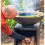  Barbecue d'extérieur en acier au carbone avec rangement et couvercle en bois ONYX
