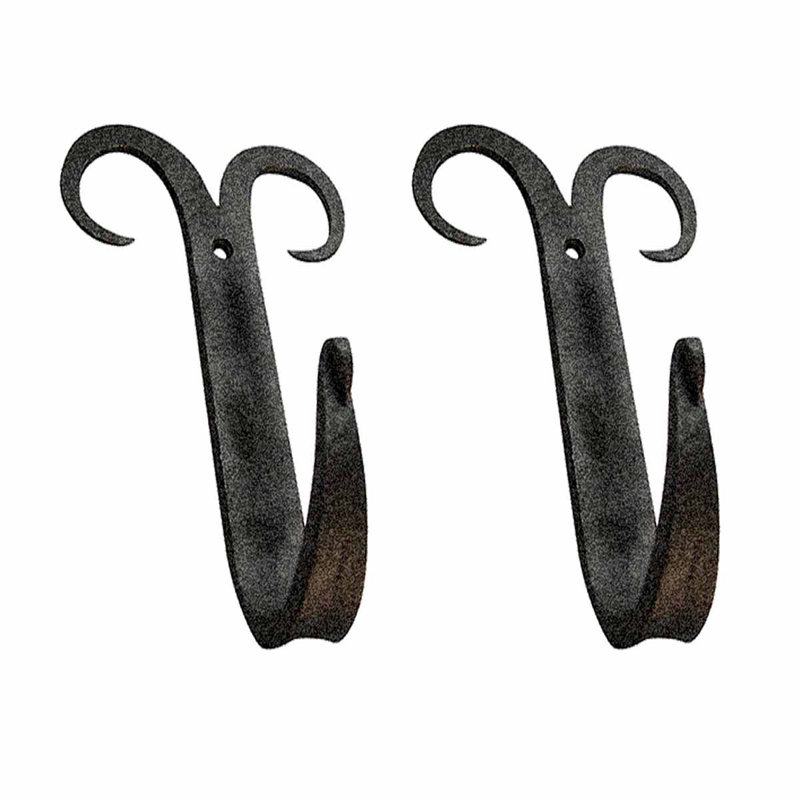 Scroll Wrought Iron Wall Mounted Robe Hook