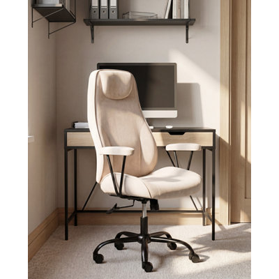 Beliani TITAN Velvet Office Chair