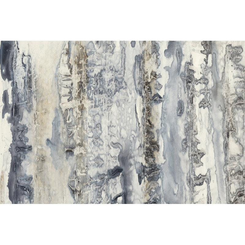 Neutral Strata I - Wrapped Canvas Print, 30cm H x 46cm W