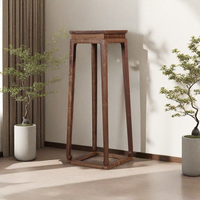 Support pour plante en bois massif avec mortaise - Tenon Struct