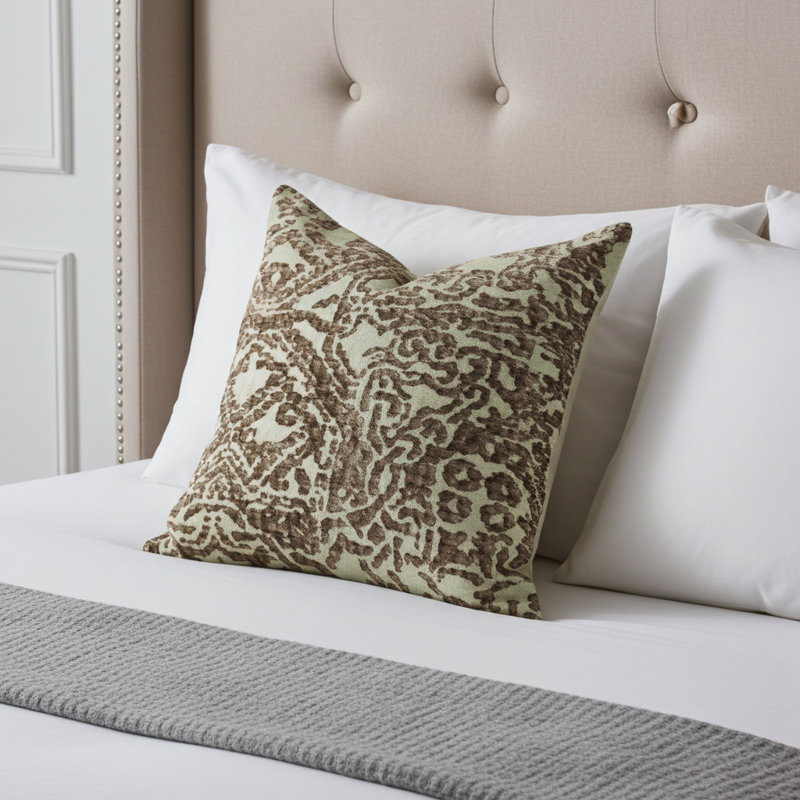 Dusky Cosmo Abstract Outdoor Reversible Throw Pillow, 26" x 26", Euro Pillow