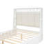 Grand lit plateforme en bois avec tête de lit tapissier et 2 tiroirs-308707534