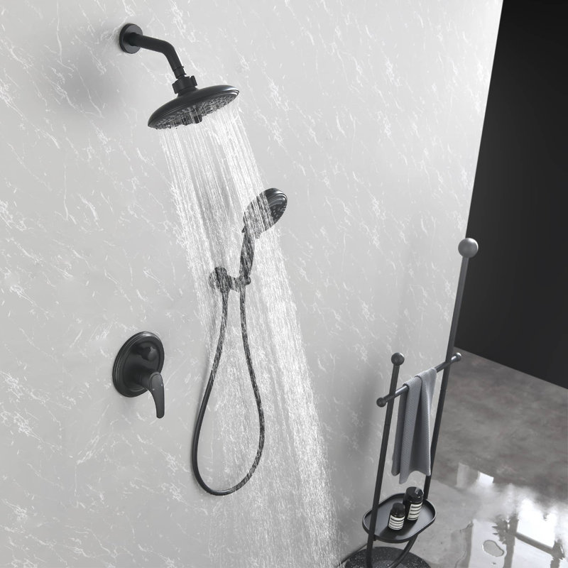 All-In-One Kit with Rough in-Valve, Black