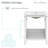 Bastille 24" Freestanding Bathroom Vanity in White with Sink Top