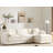 103" Chenille Modular Sectional Sofa With Deep And Wide Seat,L Shaped Cloud Couch Set With Double Cushions,4 Seat Sofa With Movable Ottoman