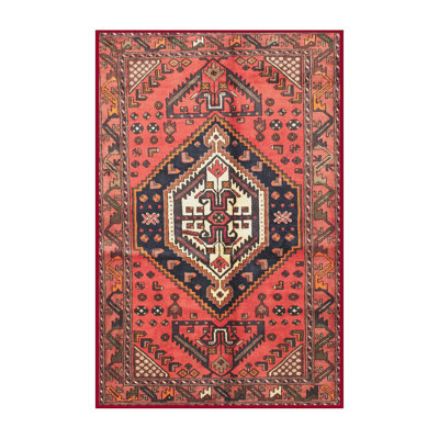 Tapis traditionnel rouge / noir Menchen