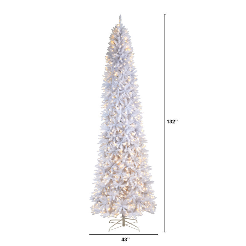 Lighted Artificial Christmas Tree, 11'