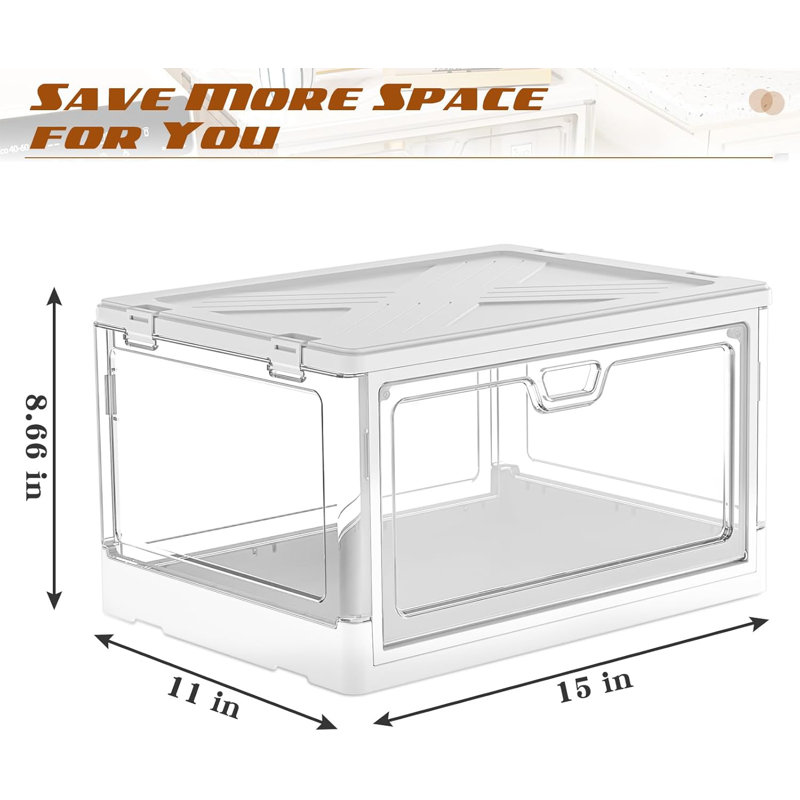Clear Storage Bins With Lids 3-pack