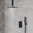 10" High Pressure Rainfall Shower System, Ceiling Mount Shower Faucet Set with Handheld Spray-75826451-132487484