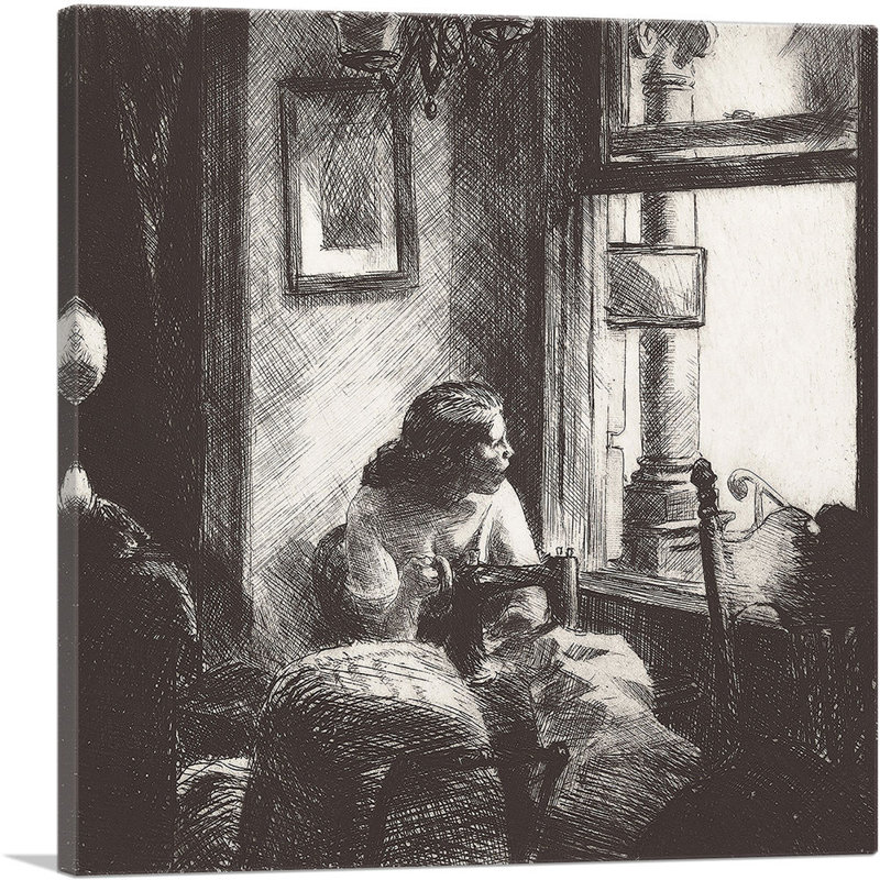 East Side Interior 1922 - impression, H 26 po x l 26 po x P 0,75 po