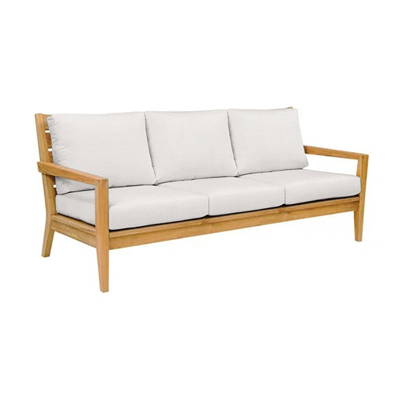 Algarve Outdoor 3 - Seat Patio Sofa, Sailcloth Salt
