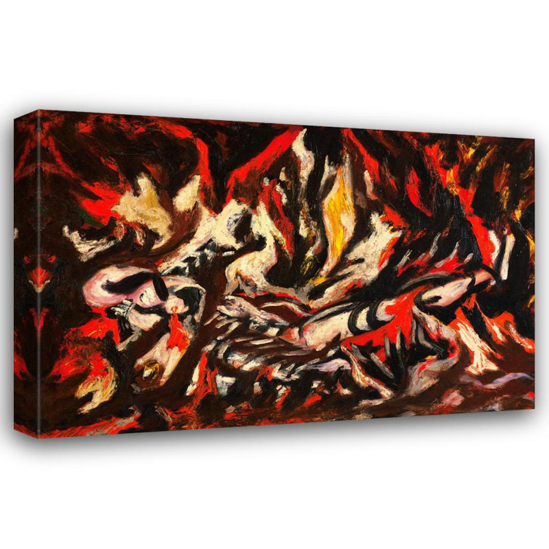 La flamme, H 16 po x l 24 po