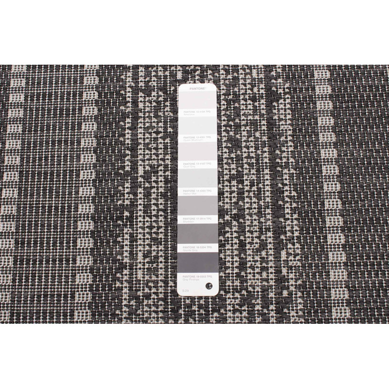 Bralynn Striped Indoor / Outdoor Rug, Rectangle 3'3" x 4'7"
