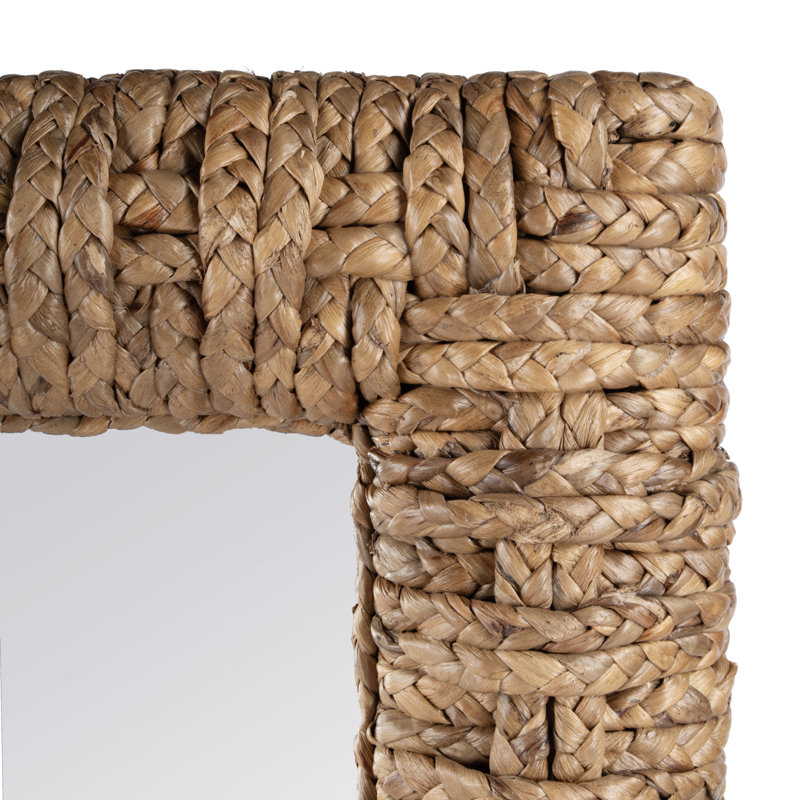 Starbrick Woven Banana Leaf Wall Mirror