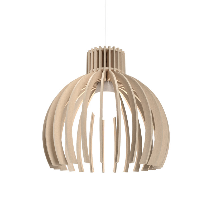 Stecche Di Legno 1 - Light Pendant, Organic Cappuccino, 8.66" H x 8.46" W x 8.46" D