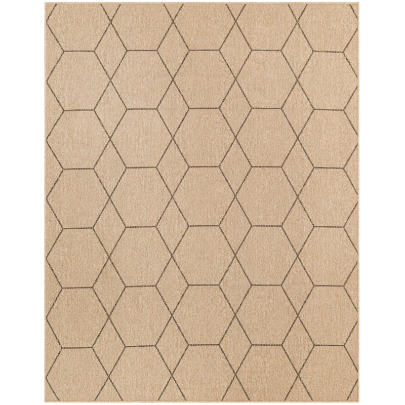 Sheglita Abstract Indoor Rug, Rectangle 7'10" x 10'