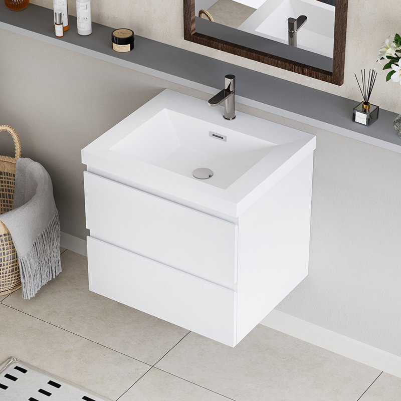 30" Floating Bathroom Vanity With Sink