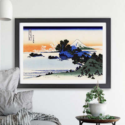 Shichiri Beach by Katsushika Hokusai - Framed Print