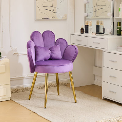Fauteuil d'appoint en velours capitonné gris 26 po avec coussins 26 po
