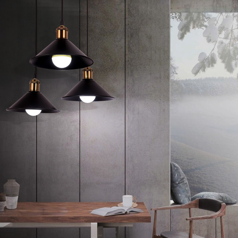 3 - Light Matte Black Pendant