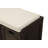 Rustic Storage Bench With 3 Removable Classic Rattan Basket , Entryway Bench With Removable Cushion-276792475