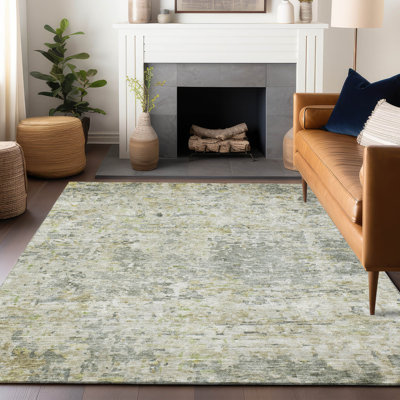 Tapis vert lavable intérieur / extérieur Suri 