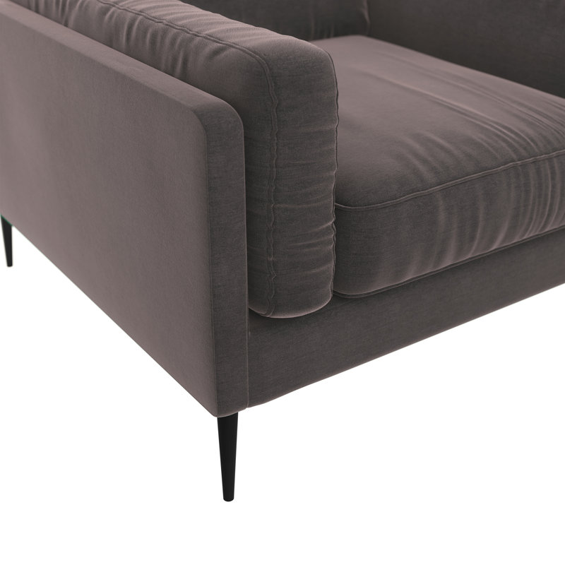 Mikael Upholstered Armchair, Mole