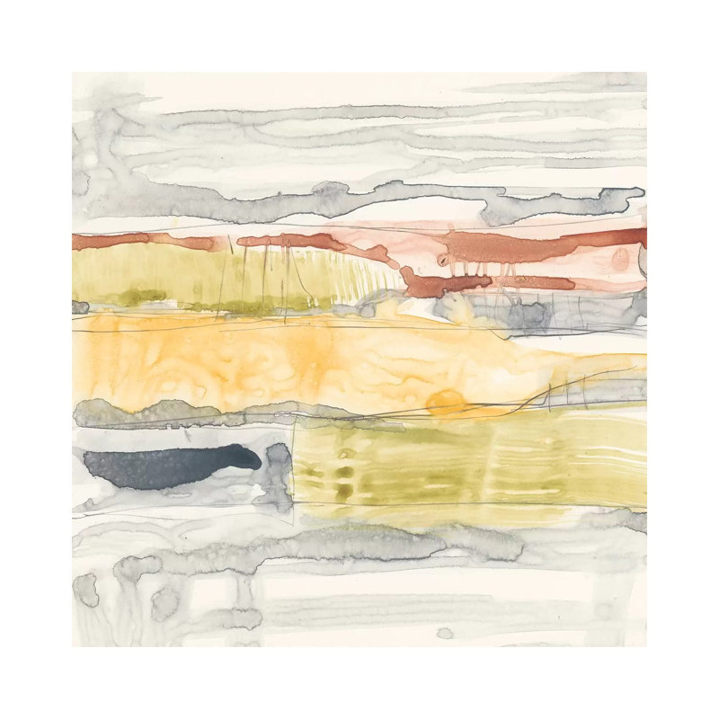 Tiered Layers II by Jennifer Goldberger - Wrapped Canvas Print, 30.48cm H x 30.48cm W x 1.905cm D