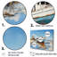 «Blue and White Boat Scenery» - ensemble d'art mural bateau côtier-107733955