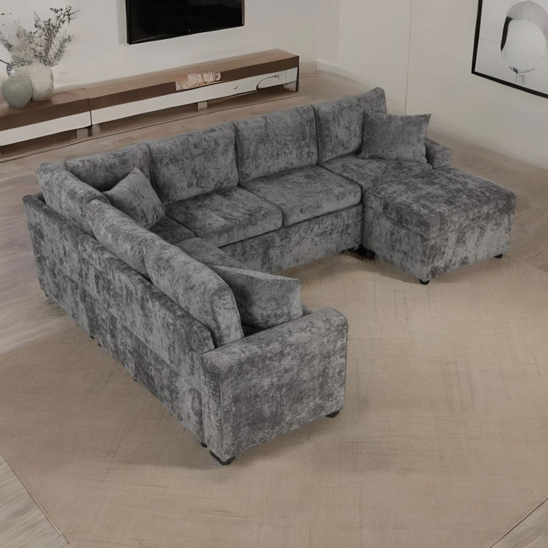 Diamyn Upholstered 112.2'' Sofa, Gray