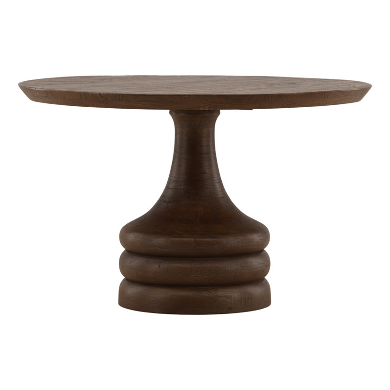 Meylin Dining Table Light Natural, Brown, 30" H x 47.6" L x 47.6' W