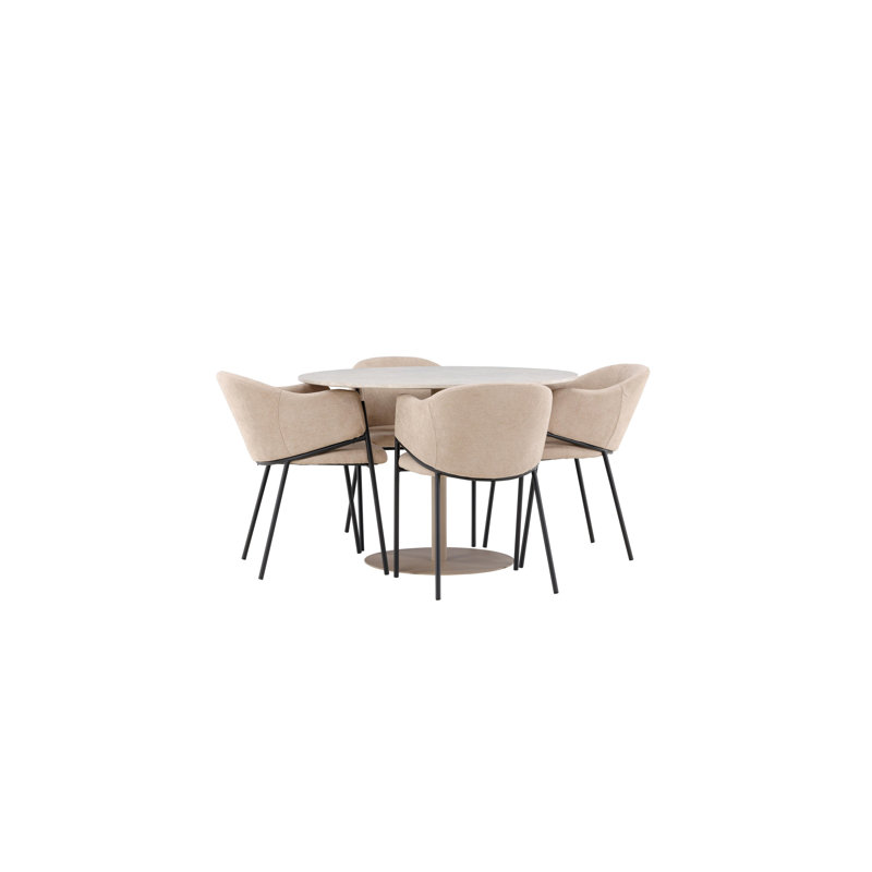 Hysley 4 - Person Dining Set
