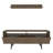 Modern Walnut TV Unit, 63.0 x 13.8 x 25.4 inches | 100% Melamine Coated Particle Board, Thickness: 0.7 inches | Stylish & Functional Design for Living Room, Durable & Easy to Clean, Perfect for Home Entertainment-2020460582