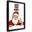 Art encadré noir, père Noël, rappel de lavage à la main, impressions sur toile de style rétro-958480938