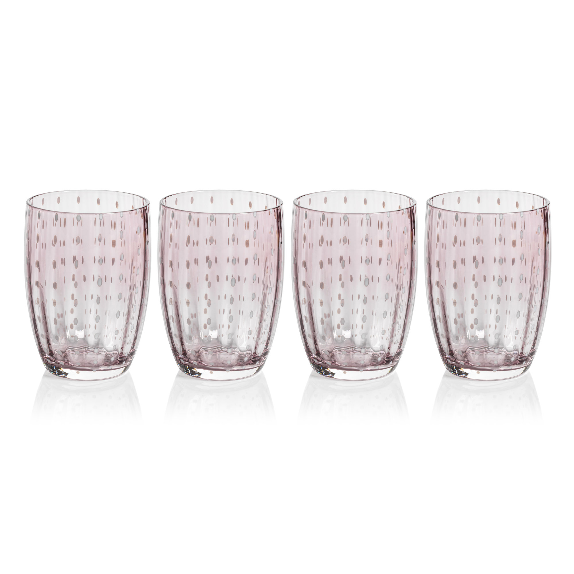 Pescara Dot Tumbler Glasses, Purple