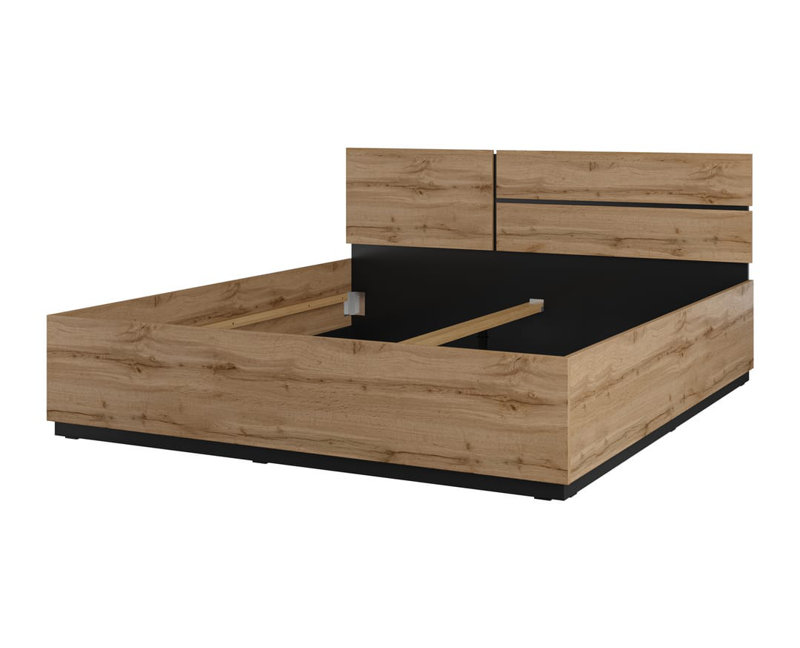 Kross Bed Frame, Oak Wotan