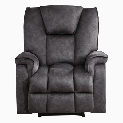 Chaise berçante en velours