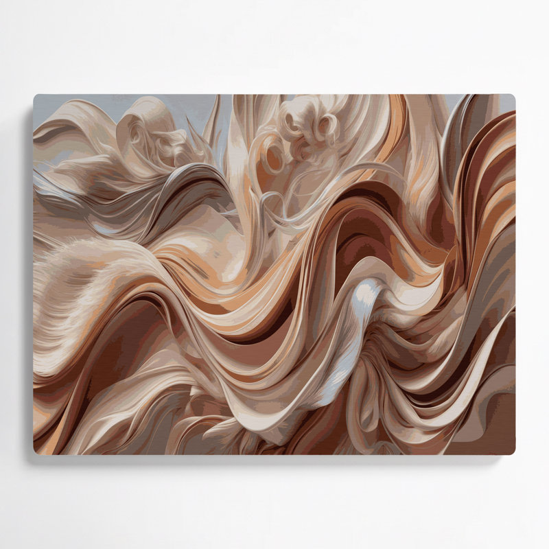 «Lyrical Abstraction 78», art mural en métal brun, H 11 po x l 14 po