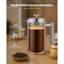 French Press Coffee Maker 34 oz Stainless Steel French Coffee Press Silver