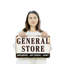 Enseigne en aluminium 12 po x 18 po General Store Street-119478825