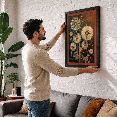 Dandelion Reverie Botanical - Framed Print