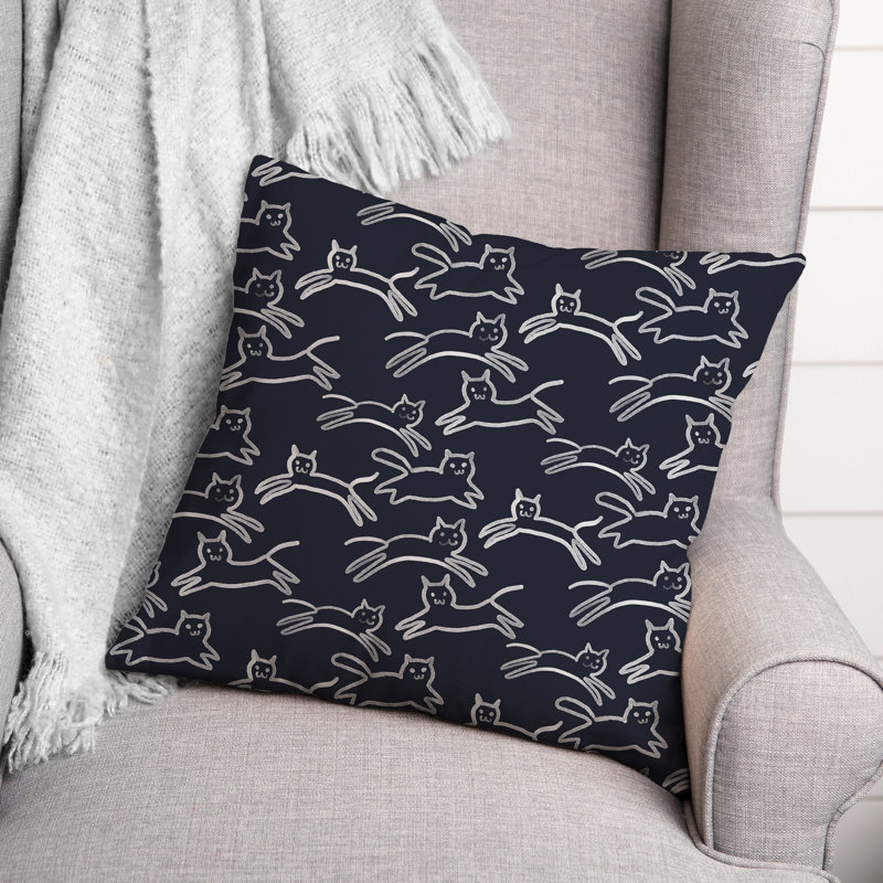 Coussin décoratif , H 18 po x l 18 po, Marine