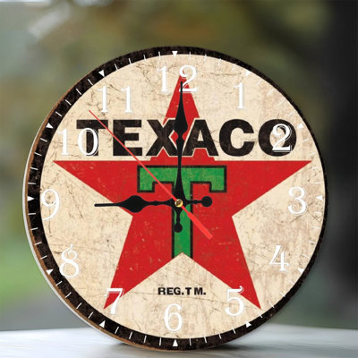 Horloge murale en bois 10 po, mouvement silencieux, à piles (piles AA non incluses), décor artistique, parfait pour les décorations